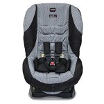 Britax Roundabout convertible car seat in gray and black fabric front view