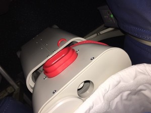 JetKids BedBox installed on airplane as seen from above