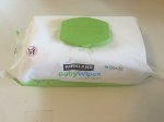 One soft sided package of Kirkland Signature baby wipes 100 count