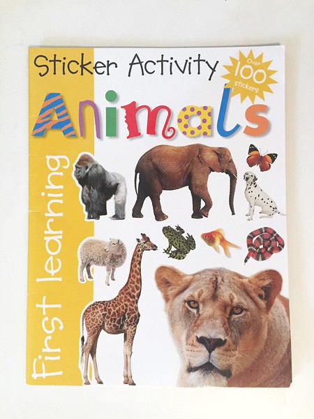 Animal Sticker activity book animals first learning priddy