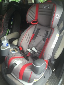 Graco Nautilus 3 in 1 booster seat installed in car