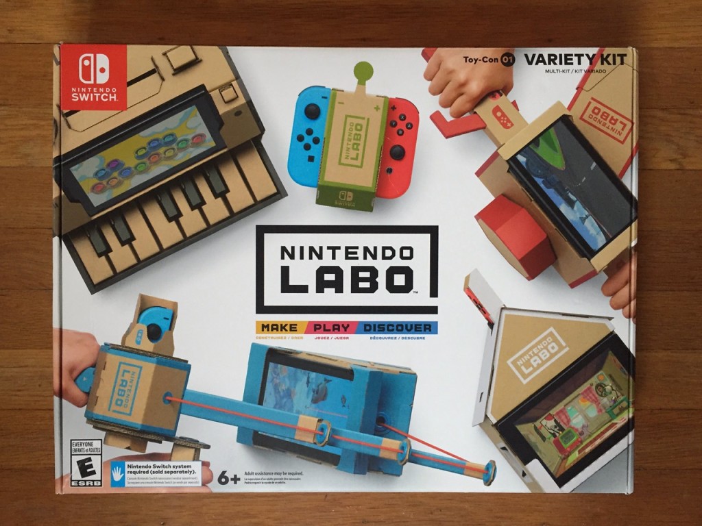 Nintendo Labo variety pack cardboard folding expansion set piano fishing rod house car motorbike