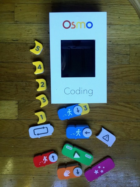 Osmo coding box kit with coding tiles