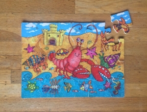Ceaco fuzzy puzzle under the sea theme assembled