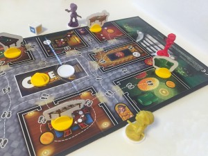 Clue Junior board set up to play