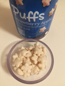 Gerber Strawberry apple puffs finger food for toddlers
