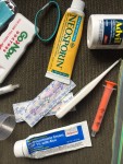 Over the counter medicines cream Neosporin hydrocortisone thermometer syringe adhesive bandages