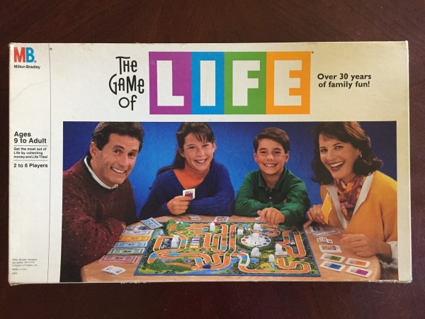 Game of Life old school classic board game in vintage box