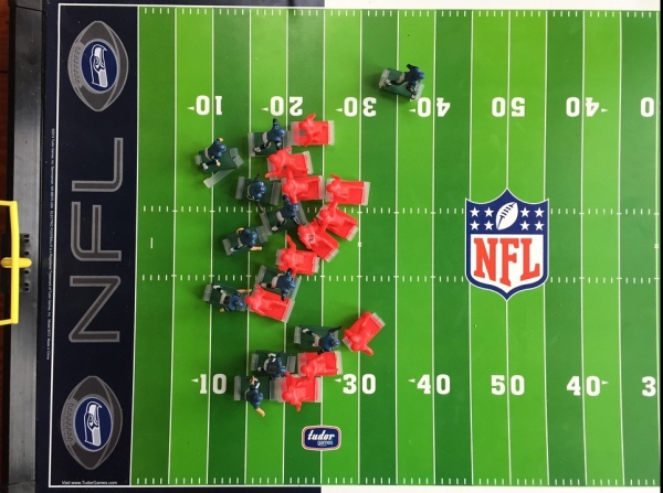 After the play field overview from NFL Electric Football game by Tudor Games