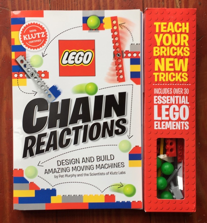 Klutz Lego Chain Reactions book building kit for kids machines STEM
