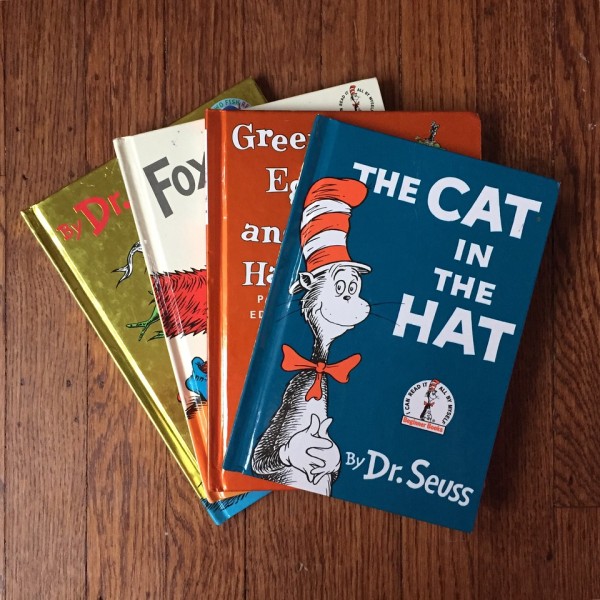 The Cat in the Hat, Green Eggs and Ham, Fox in Socks. and One Fish, Two Fish, Red Fish Blue Fish by Dr. Seuss Theodor Giesel