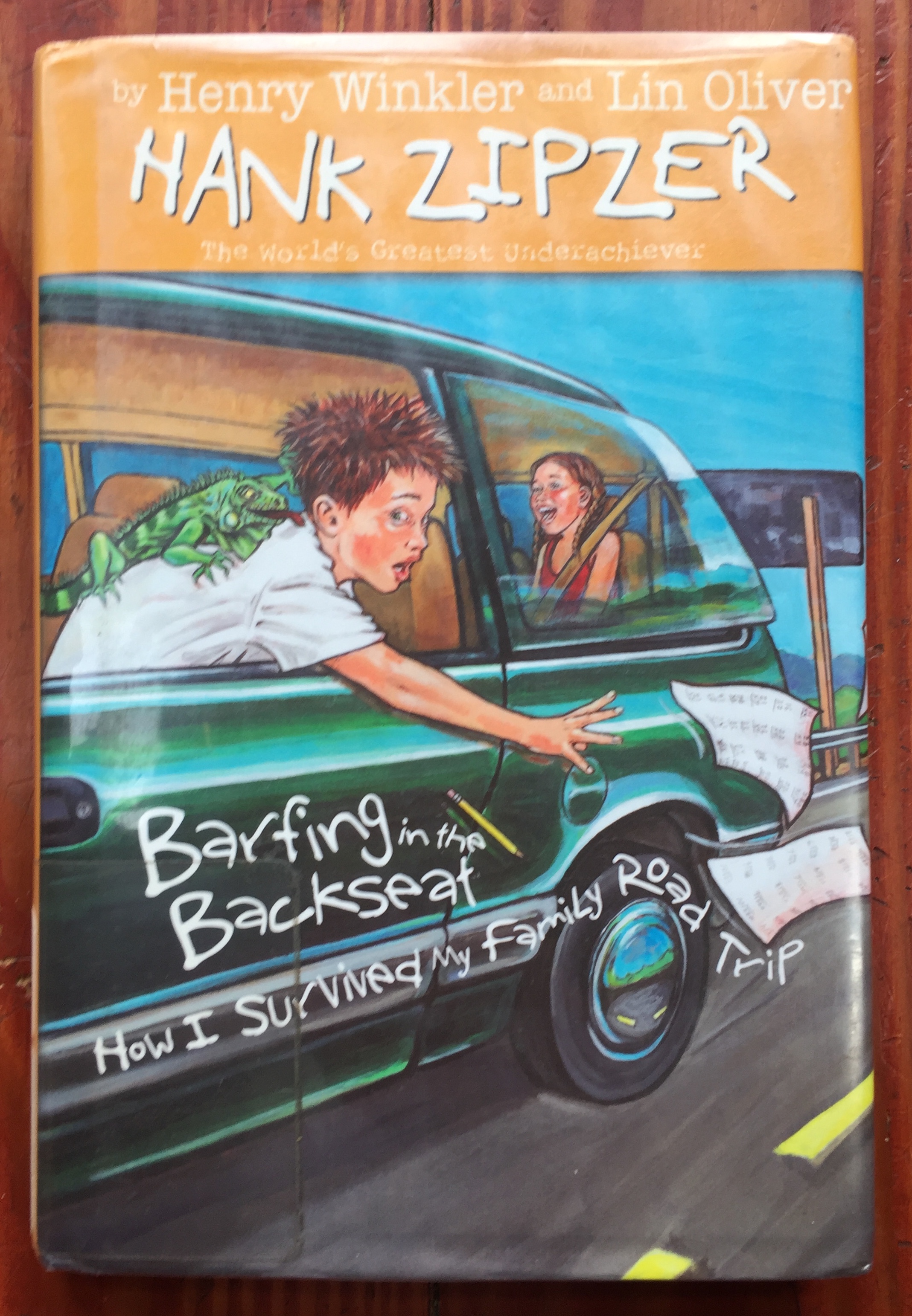 Barfing in the Back Seat book Hank Zipzer by Henry Winkler and Lin Oliver