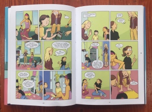 Page spread from The Baby-Sitters Club graphic novel Kristy's Great Idea by Ann M. Martin and Raina Telgemeier
