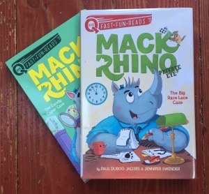 Mack Rhino, Private Eye books by Paul Dubois Jacobs The Big Race Lace Case and The Candy Caper Case