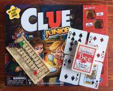 Clue Junior board game for kids, football peg game, deck of playing cards fo Nifty 50