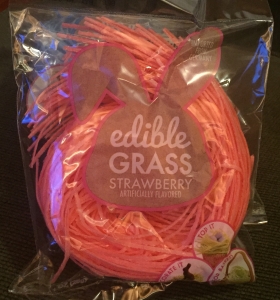 Edible Easter grass pack pink color strawberry flavor