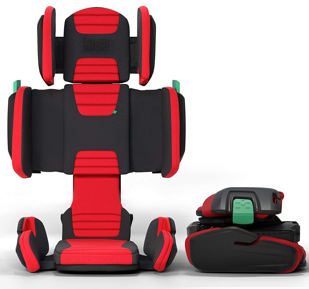 Mifold Hifold highback belt positioning booster car seat portable compact