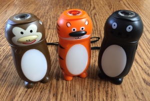 Animal-shaped LED flashlight lanterns monkey tiger and penguin shapes