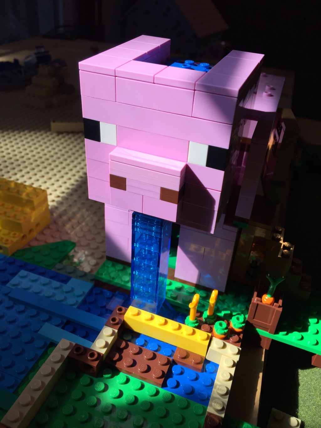 Minecraft Lego Pig house building block construction