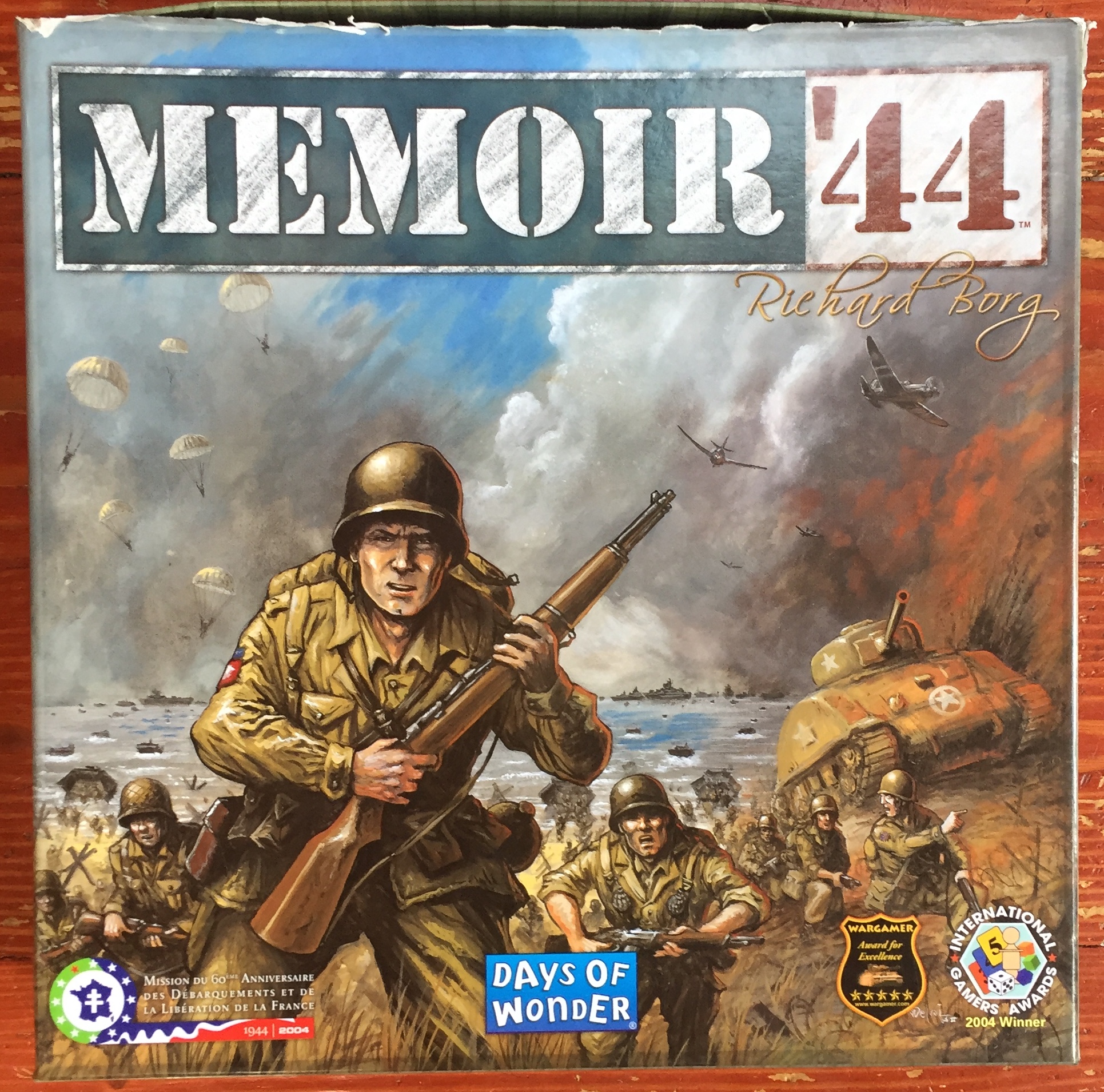 Memoir 44 board game box Word War II historical strategy game