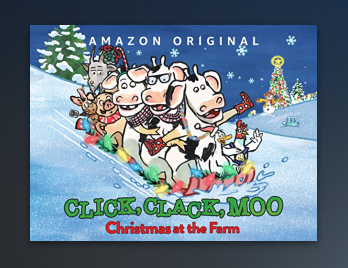 Click Clack Moo Christmas at the Farm show on Amazon