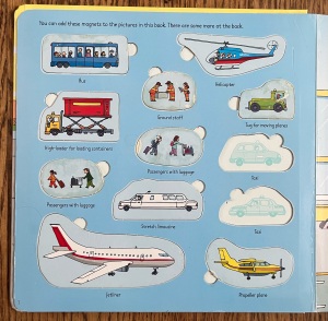 Usborne Airport Magnet Book front cover magnet