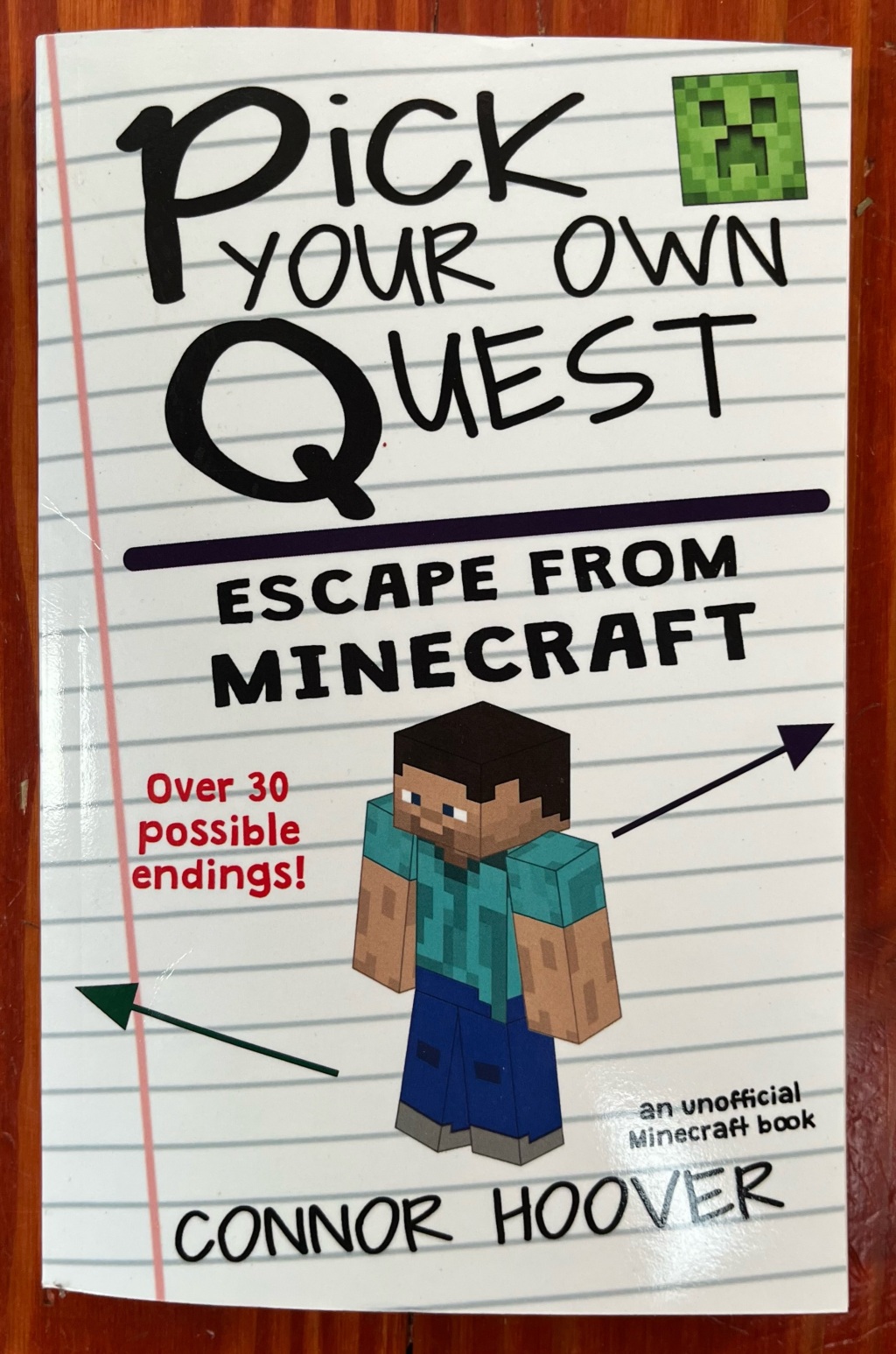 Pick Your Own Quest Escape from Minecraft book by Connor Hoover front cover