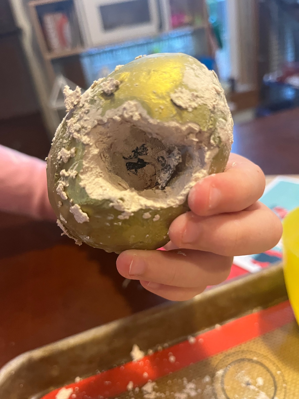 Dig It Up! Discoveries Dragon Egg from MindWare partially excavated and hatched
